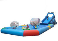 Customized Inflatable Pool and Water Slide Combo for Sale