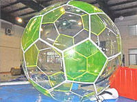 Football Shape Water Ball,Water Soccer Bubble Ball with Reinforced Strips