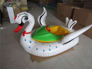 Commercial Swan Design Inflatable Bumper Boat for Kiddies