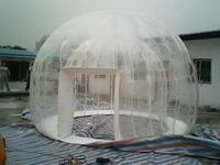 New Design Double Layers Transparent Inflatable Bubble Tent with door