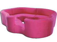Commercial Grade Rose Pink Inflatable Sofas for Sale