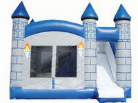 Inflatable 3 In 1 Light Gray Castle Combo