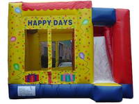 Exciting 3 In 1 Happy Days Jumping Castle Inflatable Combo