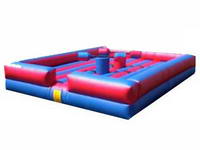 Inflatable Gladiator Duel Bed with Added Safety Wall