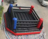 New Arrival CE Certificate Black Inflatable Bouncy Boxing Ring with Gloves