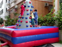 Commercial Grade Kids Use Inflatable Rock Climbing Wall for Sale