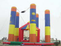 Custom Made Adults Inflatable Bungee Trampoline for Amusement Park