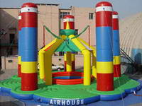 Custom Made Outdoor Use Inflatable Bungee Trampoline for Amusement Park