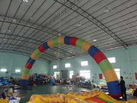 Commercial Grade Rainbow Inflatable Arch for Advertising