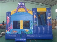 New 4 In 1 Octopus Inflatable Jumping Castle Combo