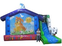 4 In 1 Critter Club Inflatable Bounce House Slide Combo