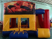 Custom 3 In 1 Spiderman Jumping Castle Inflatable Combo