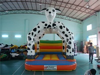 Dalmatian Fire Dog Inflatable Bounce House Combo