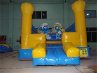 Inflatable Yellow and Blue Painting Disney Rabbit Jumping Jumper