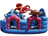 Inflatable Ocean World Painting Jumping Castle