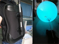 Waterproof Reusable Attractive Backpack Balloon with Total Digital Printing for Promotion