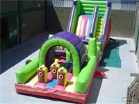 Funny Inflatable Obstacle Course Race and Slide Combos