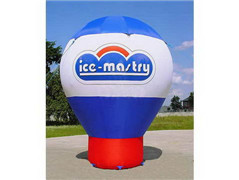 15ft High LED Light Balloon Branded Ground PVC Balloon