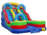 18ft Inflatable Hang And Drop Dry Slide With Velocity Vortex