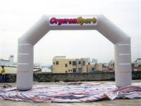 33 Foot Orycron Sport Light Gray Airtight Inflatable Angel Arch