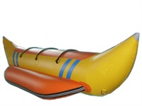 Good Quality 0.9mm PVC Tarpaulin Durable Inflatable Banana Boat with Reinforced Strips
