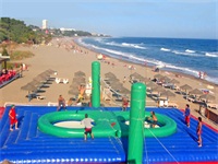 Commercial Fire Retardant Inflatable Bossaball Game Court Sport Games