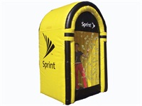Custom 10 Foot Sprint Inflatable Cash Booth for Sales Promotions