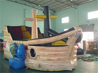 New Arrival Full Colors Printing Inflatable Pirate Boat for Sale