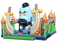 Giant Cartoon Character Inflatable Pirate Boat Combo