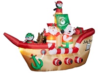 Christmas Inflatable Pirate Ship Yard