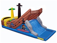 Inflatable Pirate Water Slide With Pool