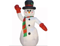 6 Foot Tall Christmas Snowman Lighting Inflatable Decoration