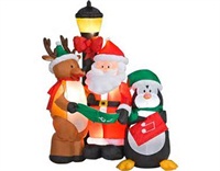 Aladdin and His Wonderful Lamp Gemmy Airblown Inflatable Santa Claus Sets