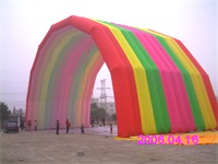 Commercial Oxford Clorh Material Inflatable Rainbow Arch Tent for Sale