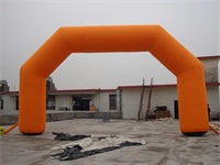 Standard Full Orange Inflatable Round Arch for Rentals