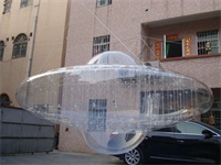 New Arrival 0.25mm Transparent PVC Flying UFO Inflatable Model