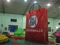 Red Super Malls Inflatable Bag Model