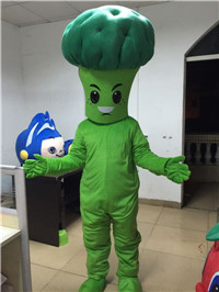 Broccoil mascot costume suit