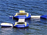 Aqua Green Inflatable Trampolines Water Park Series 1