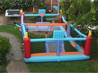 Mini Inflatable Volleyball Court Sport Field Volleyball Playground