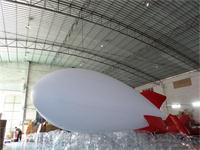 Customized White Inflatable Blimp with Red Wings for Sale