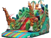 Big Inflatable African Giraffe Slide