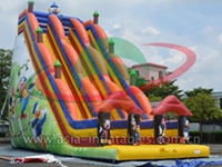 Giant Inflatable Double Lane Forest Theme Slide