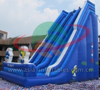 Inflatable Lovely Smurf Slide