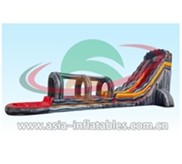 22 Ft Volcano Water Slide With Slip N Slide