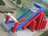 2017 Newest Exciting Inflatable Multi Lane Slide