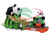 Lovely Bamboo And Panda Slide