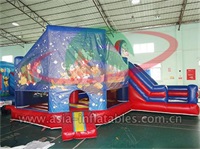 5 In 1 Inflatable Spiderman Castle Slide Combo
