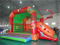 Inflatable Cartoon Bouncer With Slide