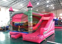 Inflatable Pink Tower Bouncer Combo